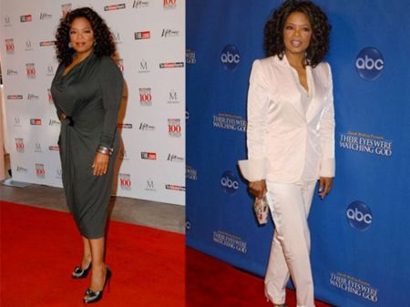 Oprah Winfrey underwent 42 pounds weight loss.